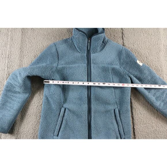 North Face Fleece Jacket Womens Medium Blue Zip Up Fall 2017 - Picture 7 of 7